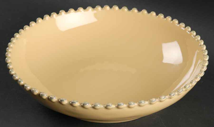 Pearl Yellow 9" Individual Pasta Bowl by Costa Nova China-1