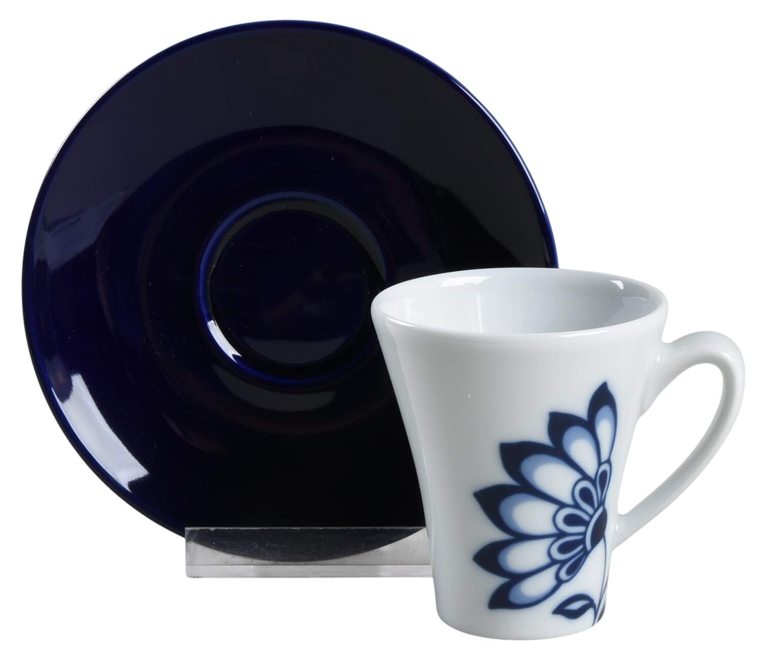 Camille Flat Demitasse Cup & Saucer Set by Crate & Barrel-1