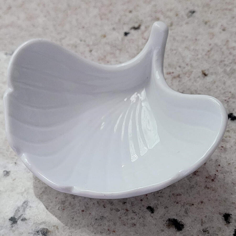 Ginkgo 4" Leaf Dish by Crate & Barrel-1