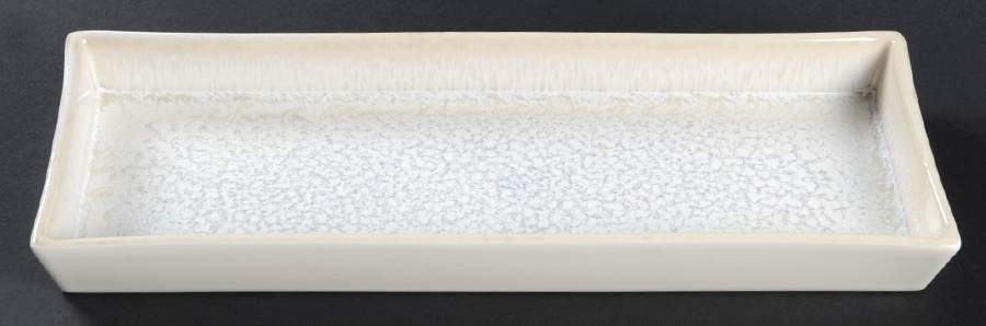 Vuelta White Pearl Rectangular Tray 11" by Jars-France-1