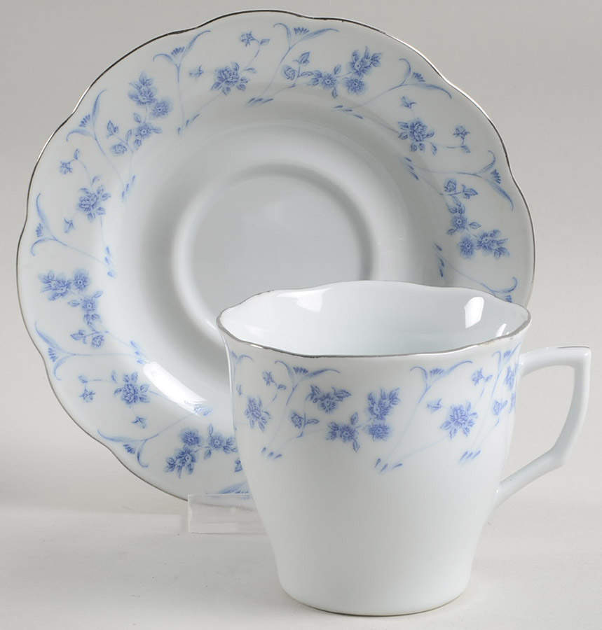 CX398 Footed Cup & Saucer Set by China (Made in China)-1
