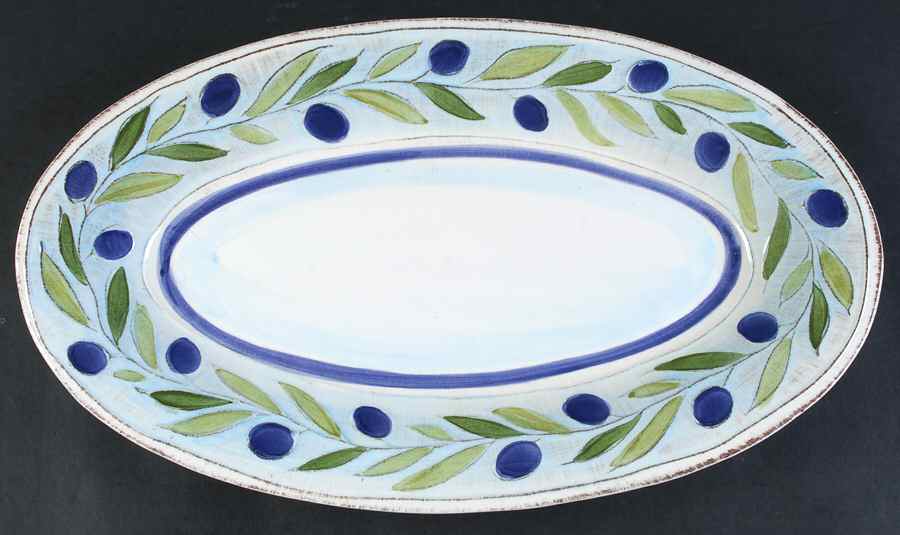 Gianna 17" Oval Serving Platter by Crate & Barrel-1