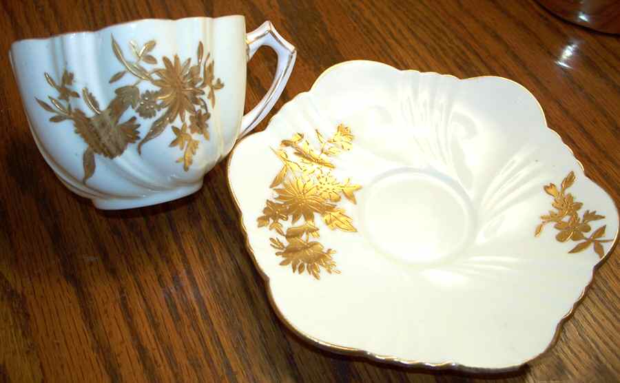 1486 Flat Cup & Saucer Set by Chapman's (England)-1