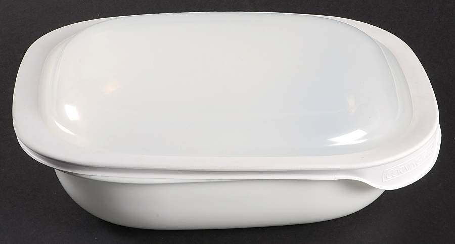 Simply Lite 11" Rectangular Baker W/Plastic Lid by Corning Corelle-1