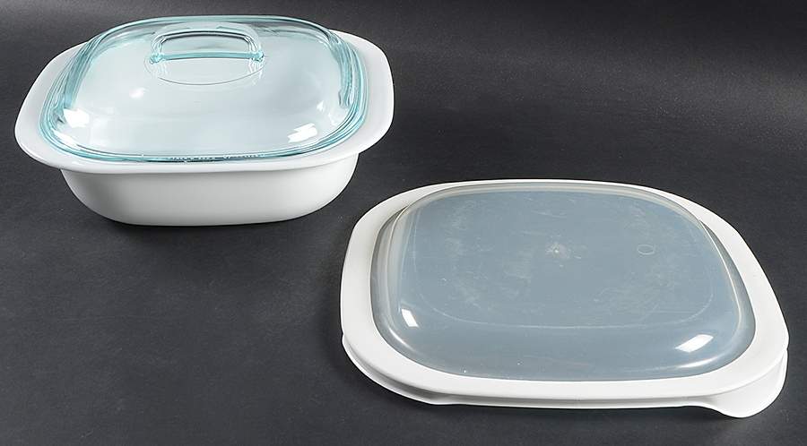 Simply Lite 2.5 Qt Square Baker W/Glass & Plastic Lid by Corning Corelle-1