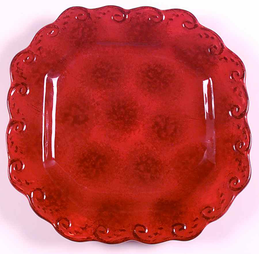 Pompeii Red Salad Plate by Certified International-1