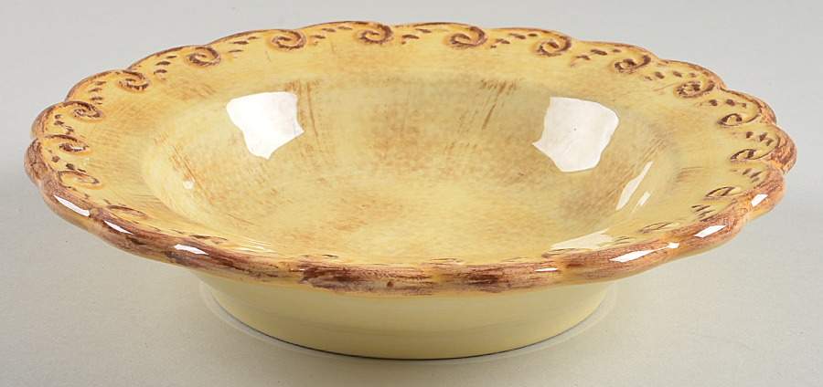 Pompeii Yellow 9" Soup/Pasta Bowl by Certified International-1