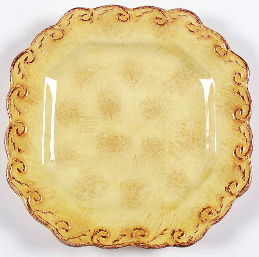 Pompeii Yellow Salad Plate by Certified International-1