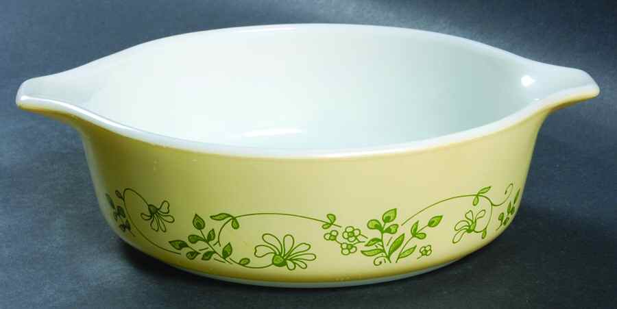 Shenandoah 1 Pt Round Casserole No Lid by Pyrex-1