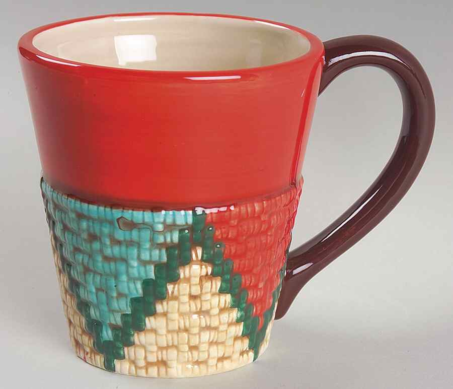 Basket Weave Mug by Clay Art-1