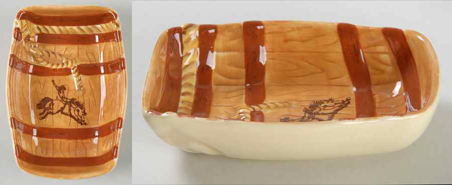 Rodeo Figural Dip Bowl by Clay Art-1