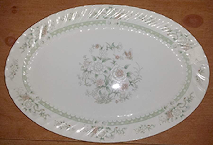UP123 12" Oval Serving Platter by Universal Porcelain Company-1