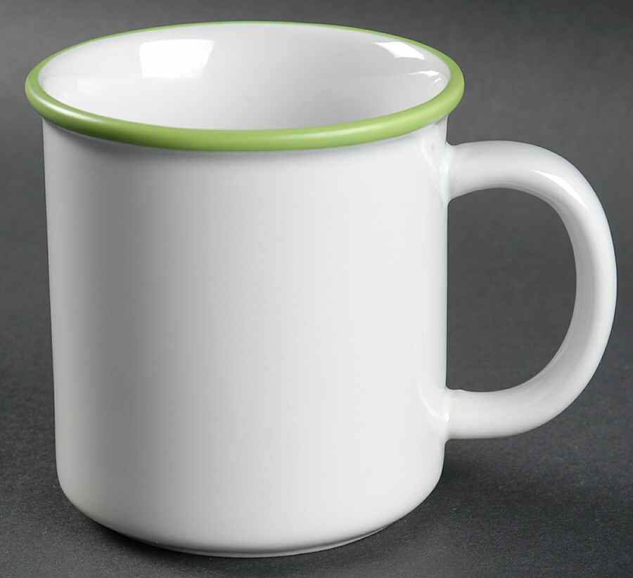 Green Hoops Mug by Corning Corelle-1