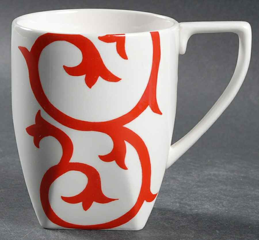 Scroll Red Mug by Coventry (PTS)-1