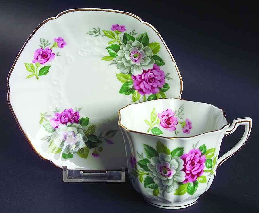 799 Footed Cup & Saucer Set by Cartwright & Edwards-1