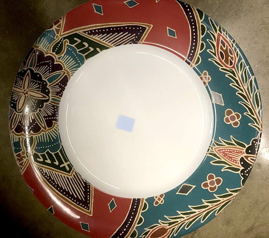 Arabesque Dinner Plate by Crate & Barrel-1