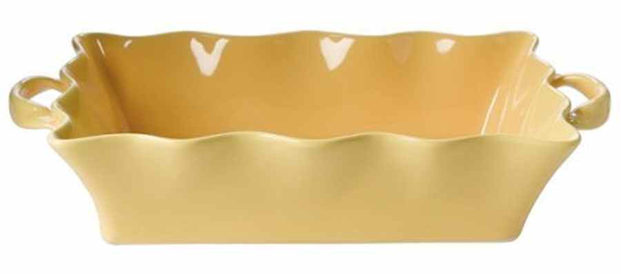 Wavy Citrus (Yellow) 15" Oval Baker by BIA Cordon Bleu-1