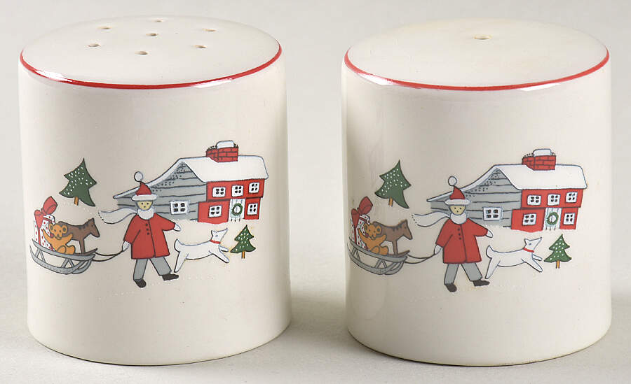 Family Christmas Salt & Pepper Set by Cuthbertson-1