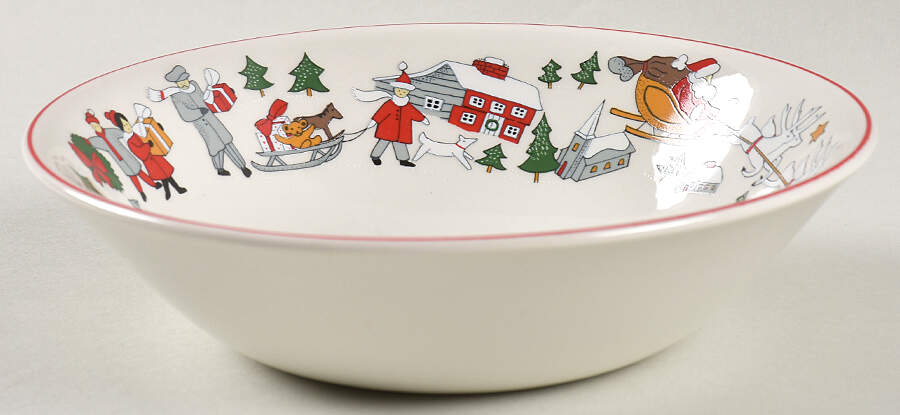 Family Christmas Coupe Cereal Bowl by Cuthbertson-1
