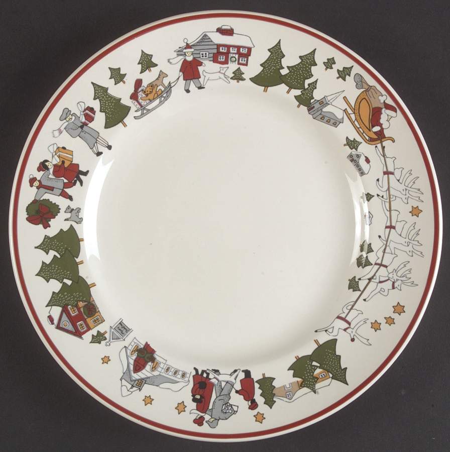 Family Christmas Salad Plate by Cuthbertson-1