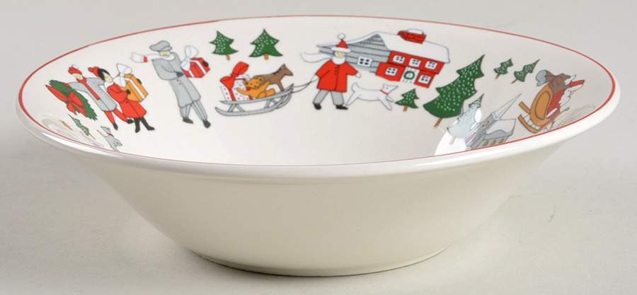 Family Christmas Coupe Cereal Bowl by Cuthbertson-1