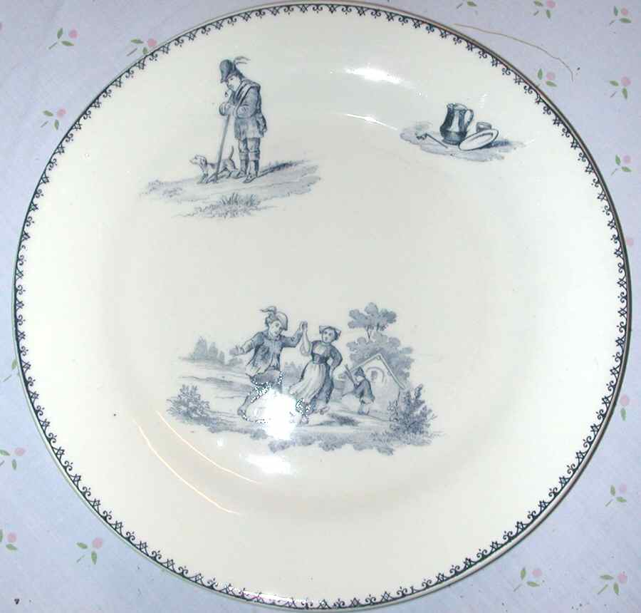 Teniers Luncheon Plate by Charles Martin-1