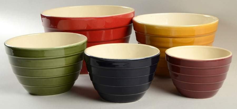 Parker (5 Pc) Motif 1 Nesting Bowl Set (5",6",7",8" & 9") by Crate & Barrel-1