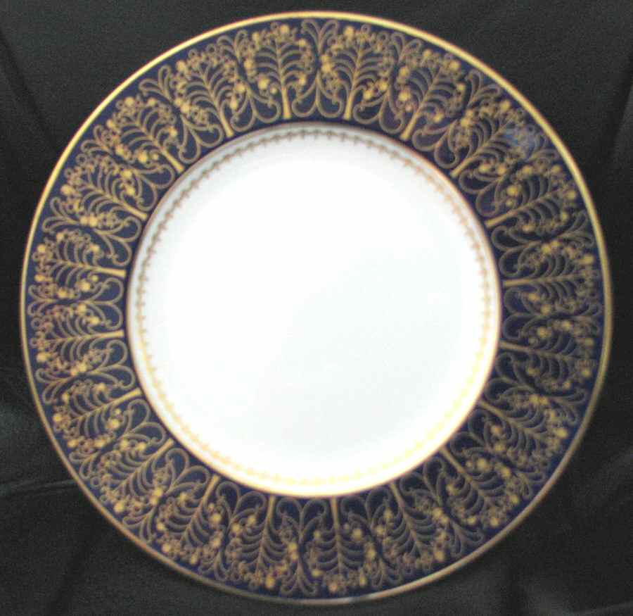 Invitation Blue Dinner Plate by Coalport-1