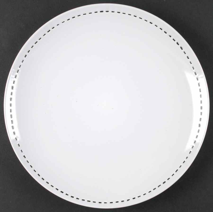Stitch White Dinner Plate by Cuisinart Dinnerware-1