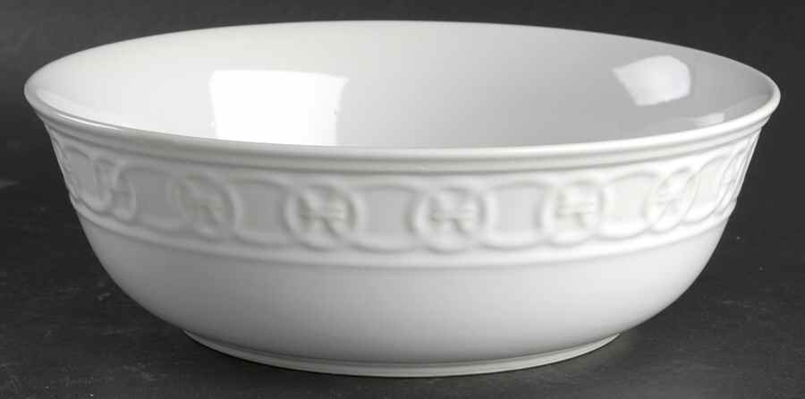 Links White 9" Round Vegetable Bowl by Cuisinart Dinnerware-1