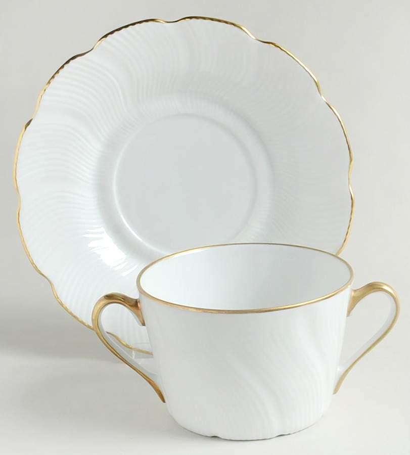 CMH5 Flat Cream Soup Bowl & Saucer Set by Chamart-1