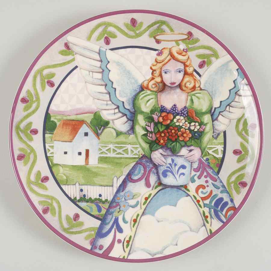 Angels Four Seasons Salad/Dessert Plate by Certified International-1