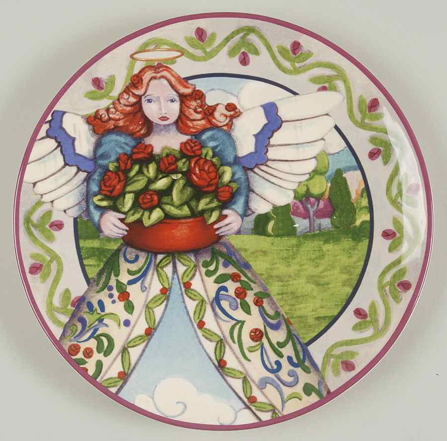 Angels Four Seasons Salad/Dessert Plate by Certified International-1