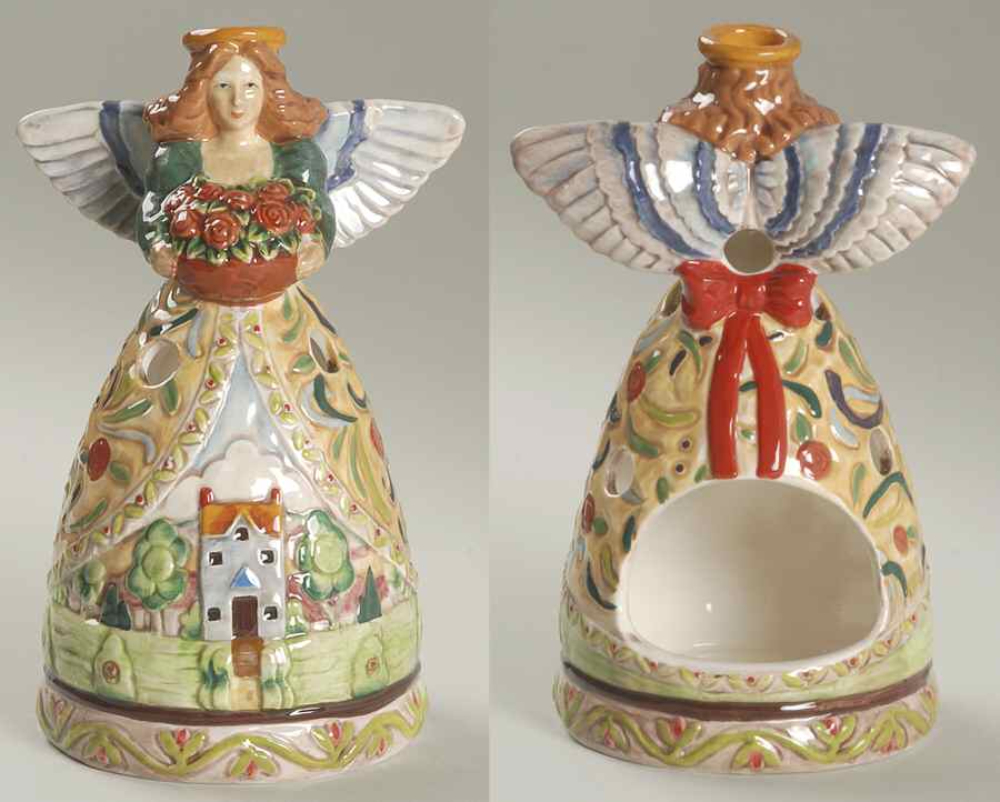 Angels Four Seasons Sculpted Votive Candleholder by Certified International-1