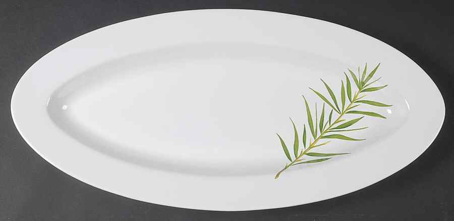 Culinary Herbs 19" Fish Platter by Certified International-1