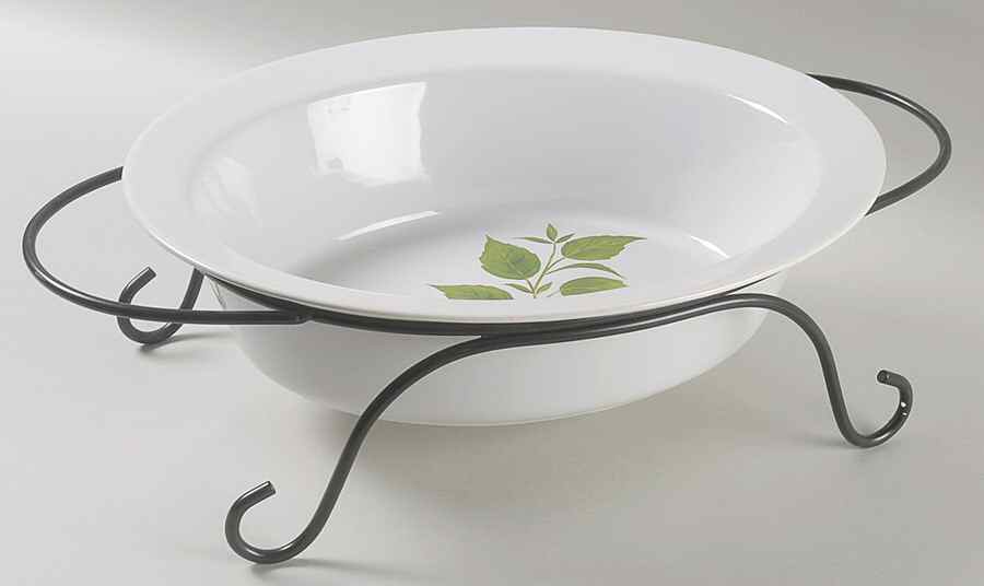 Culinary Herbs Oval Baker with Metal Stand by Certified International-1