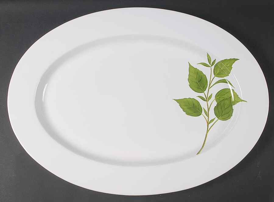 Culinary Herbs 21" Oval Serving Platter by Certified International-1