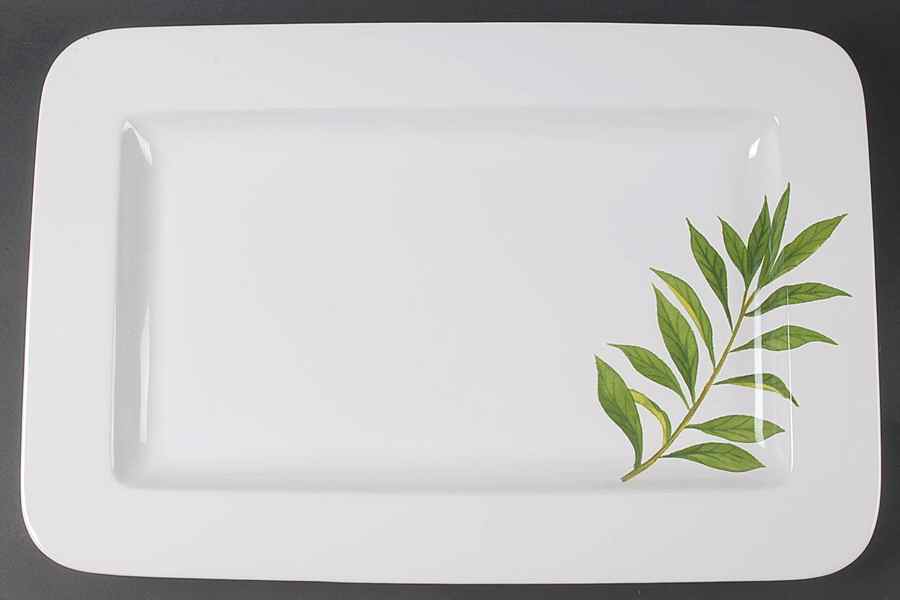 Culinary Herbs 21" Rectangular Serving Platter by Certified International-1