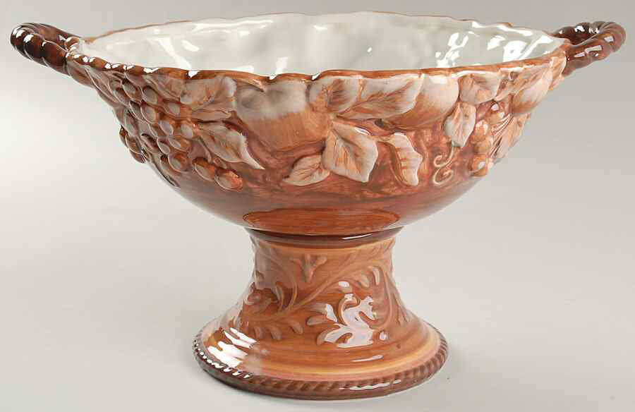 Roman Scrolls Sculpted Comport by Certified International-1