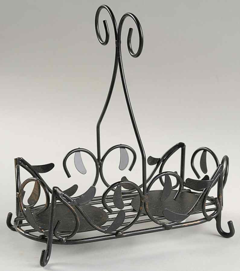 Roman Scrolls Metal Stand for Salt & Pepper by Certified International-1