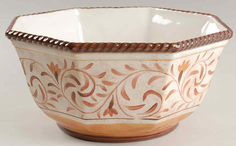 Roman Scrolls 12" Octagonal Serving Bowl by Certified International-1