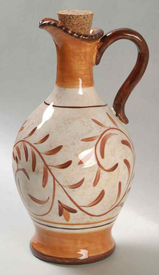 Roman Scrolls Oil Jar & Cork Stopper by Certified International-1