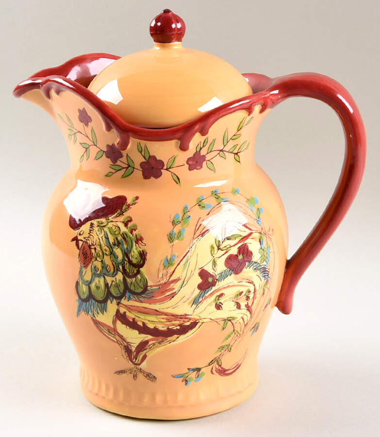 Provence Rooster 48 Oz Pitcher with Lid by Certified International-1
