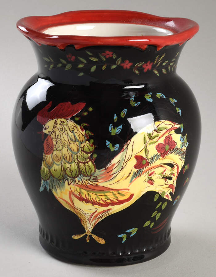 Provence Rooster Small Canister No Lid by Certified International-1