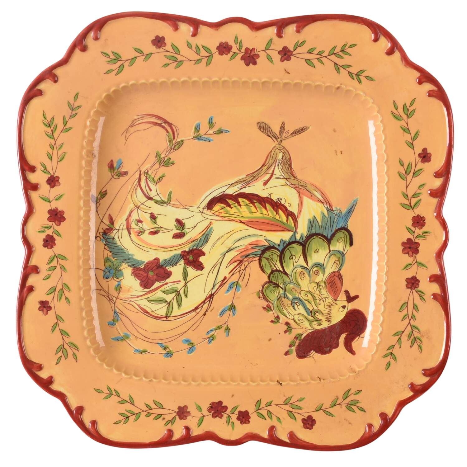 Provence Rooster 16" Square Serving Platter by Certified International-1