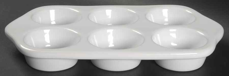 Bakeware White Muffin Pan (Holds 6 Muffins) by Certified International-1