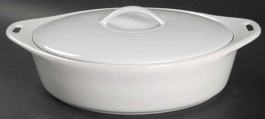 Bakeware White 2 Qt Round Covered Casserole by Certified International-1