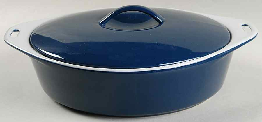 Bakeware Blue 2 Qt Round Covered Casserole by Certified International-1