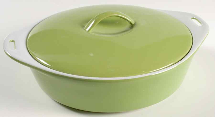 Bakeware Green 2 Qt Round Covered Casserole by Certified International-1
