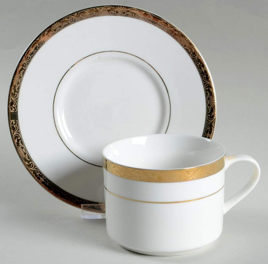 CFN1 Flat Cup & Saucer Set by Command Performance-1